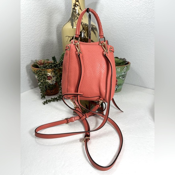 🌸 MICHAEL KORS VIV EXTRA SMALL CONVERTIBLE PEBBLE LEATHER ZIP BACKPACK 🎒 - Picture 3 of 12